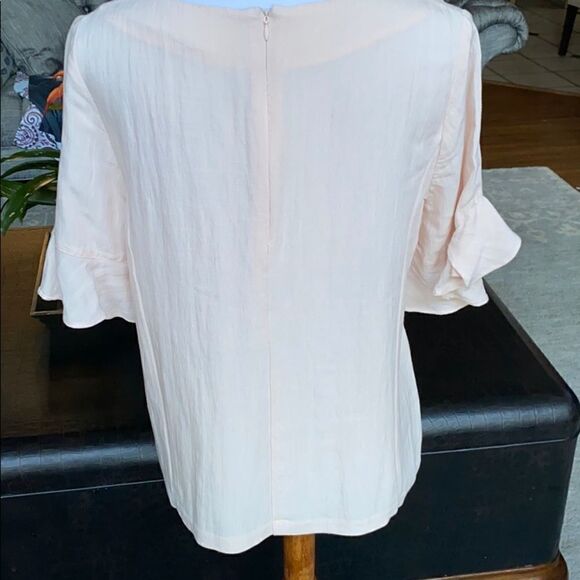 Nice Blush Blouse ESLEY Large  Linen-like fabric - Picture 3 of 7